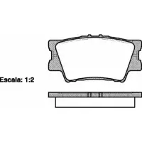 Set placute frana, frana disc REMSA 1231.00