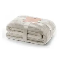 Pătură bej din micropluș/cocolino 160x210 cm Mic – Restilo