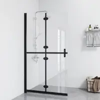 vidaXL Perete de duș walk-in pliabil 70x190 cm sticlă ESG transparentă