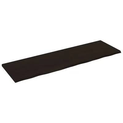 vidaXL Blat de masă maro 200x60x(2-4) cm, lemn masiv stejar tratat