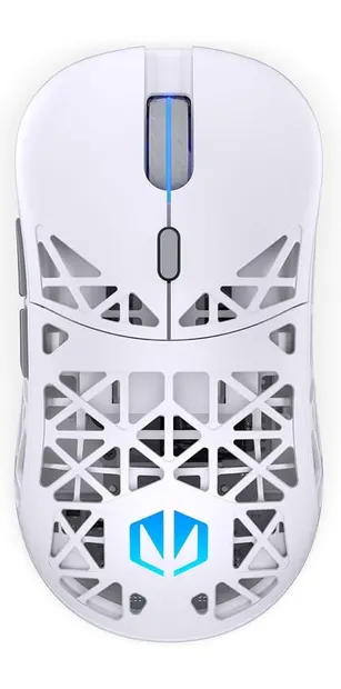 Mouse de gaming Endorfy - LIV Plus Onyx White, optic, wireless, alb