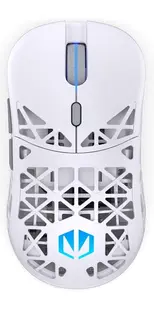 Mouse de gaming Endorfy - LIV Plus Onyx White, optic, wireless, alb
