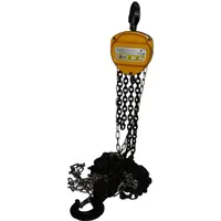 Palan macara manuala 2T/3m, lant 6mm Stager HS-C-2T