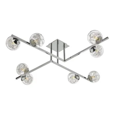 Plafoniera Taghrid 8 Light Semi Flush Polished Chrome