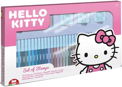 Set carioci Multiprint Hello Kitty - 36 bucăți , cu 3 stampile