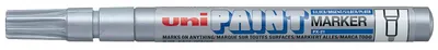 Marker permanent Uniball pe baza de ulei - Argintiu