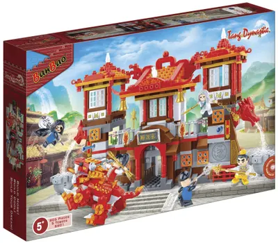 Constructor BanBao Dinastia Tang - Bătălia Dragonului Roșu, 805 piese