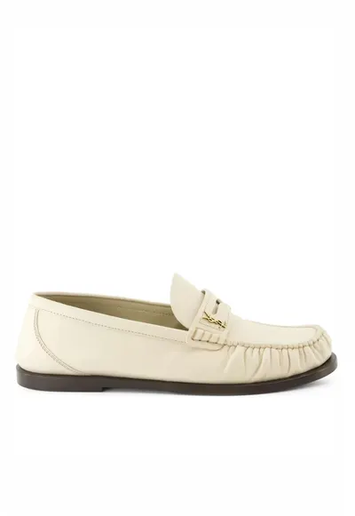 Pantofi dama - logo-plaque leather - White
