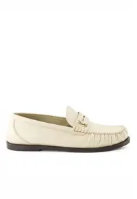 Pantofi dama - logo-plaque leather - White
