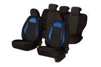 Set Huse Scaun Racing Negru - Albastru