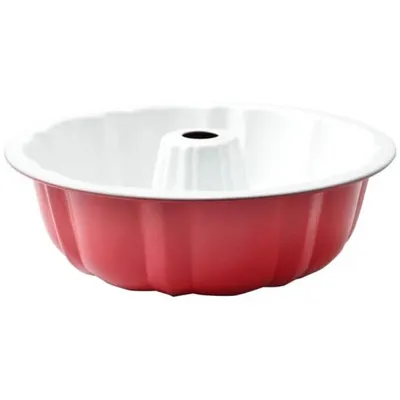 Tava Copt pentru Chec, Rotunda, 25.3 x 8.5 cm, Rosie, Perfect Home