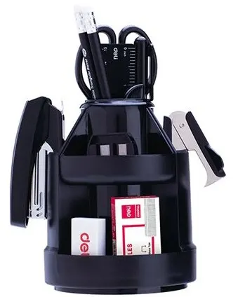 Organizator de birou Deli Maxi - E38250A, 15 piese, negru