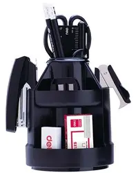 Organizator de birou Deli Maxi - E38250A, 15 piese, negru