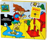 Puzzle din lemn Pippi - Pippi Longstocking, 12 piese