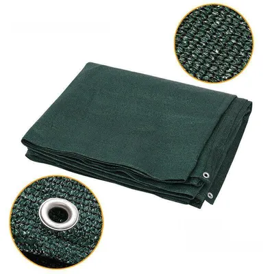 Plasa verde antivant de umbrire, cu inele, 160 gr/mp, 2 M x 5/10/25 M