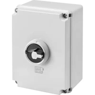 Selector rotativ - doza din material izolator - 100A 4P - blocabil BLACK KNOB - IP66/67/69