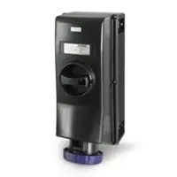 Priza interblocabilan63A 3P+E 9h 200-250V 50Hz 60Hz II 2GD 170X380MM_PAR terminal cu surub Cu interblocaj mecanic
