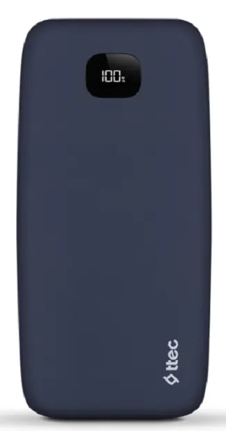 Baterie portabilă ttec - ChargeUp Pro, 20 000 mAh, albastru