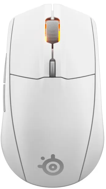 Mouse gaming SteelSeries - Rival 3 Gen 2, optic, wireless, alb