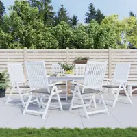 Gossi perne scaune de gradina 6 buc. gri 50x50x3 cm tesatura oxford