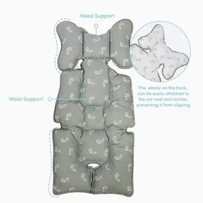 Protectie textila caruciorscaun auto Tiny Leaves SeviBebe