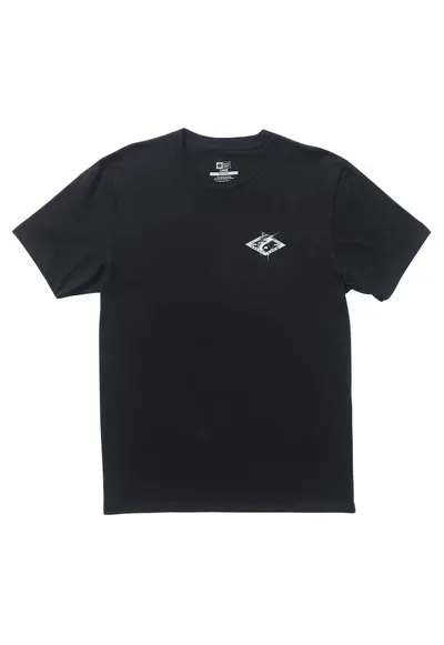Tricou din bumbac cu imprimeu grafic si manecis curte