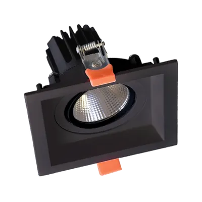 Spot Led Patrat Reglabil 30w 230v 3000k Negru
