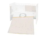 Set lenjerie de pat 2 piese Kikka Boo EU Style 70 x 140 cm Hedge Hugs