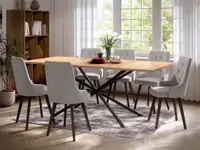 Set Masa Otis + 6 Scaune Talin Gri
