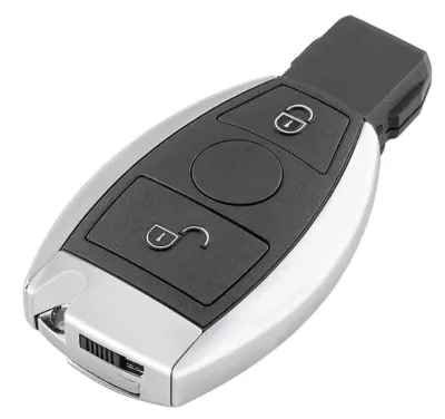 Carcasa cheie auto Techstar compatibila Mercedes Benz, 2 butoane, model dupa 2000, suport NEC si BGA