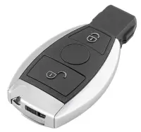 Carcasa cheie auto Techstar compatibila Mercedes Benz, 2 butoane, model dupa 2000, suport NEC si BGA