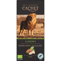 Cachet Ciocolata migdale 72% cacao 90g ECO