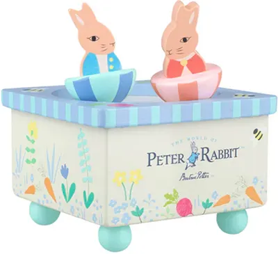 Cutie muzicală din lemn Orange Tree Toys Peter Rabbit - Albastru