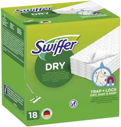 Prosoape de podea uscate de rezervă Swiffer - 18 buc