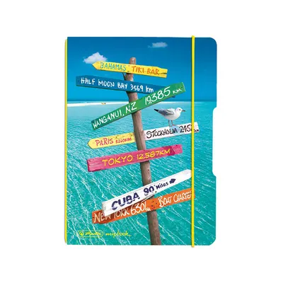 Caiet My.Book Flex A6, 40file, Herlitz Travel, matematica