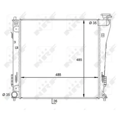 Radiator, racire motor NRF 59086