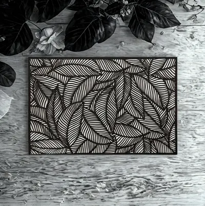 Suport pentru farfurie Morello - Black Leaf, 45 х 30 cm