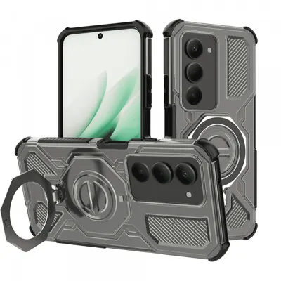 Husa pentru Xiaomi Redmi 15 5G / 15 4G, Techsuit, Carbon Shield Pro, Fumurie