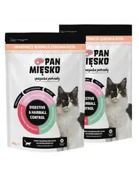 Pan Mięsko Hrană uscată pentru pisici cu nevoi speciale, Digestive & Hairball Control 2x800 g