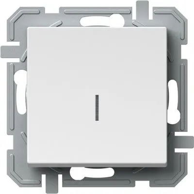 Logiq Intrerupator Simplu cu indicator luminos 1P 10A 250V Alb, TEM Modul TEM-SQ10PWINXO-U