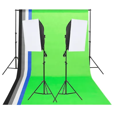 Gossi kit de iluminat pentru studio cu fundaluri si softbox-uri