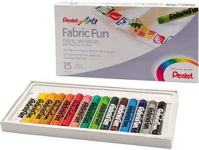 Pasteluri pentru textile Pentel Arts - 15 culori