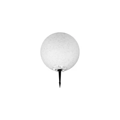 Lampa decorativa de gradina, tip glob, LED cu bec E27, 40W, clasa IP65, unghi fascicul 360 grade, imitatie piatra, cablu 3 m