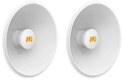 Antene Mimosa - N5-X20, 4.9-6.4 GHz, 20 dBi, 250 mm, 2 bucăți, albe