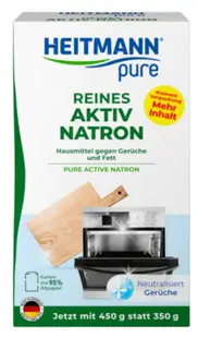 Detergent de curățare Heitmann - Pure, Natron activat, 450 g