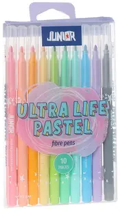 Set carioci Junior - Ultra life, 10 10 culori pastelate