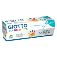 2 Seturi Pictura cu Degetele Giotto, 6 Culori