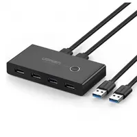 Switch USB UGREEN US216 (30768) Two Sharing Box, 4 x USB-A 3.0, Negru