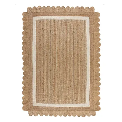 Covor în culoare naturală/fildeș țesut manual din iută 200x290 cm Grace White – Flair Rugs