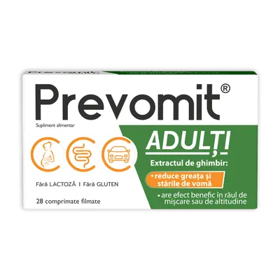 Prevomit adulti, 28 comprimate, Zdrovit
